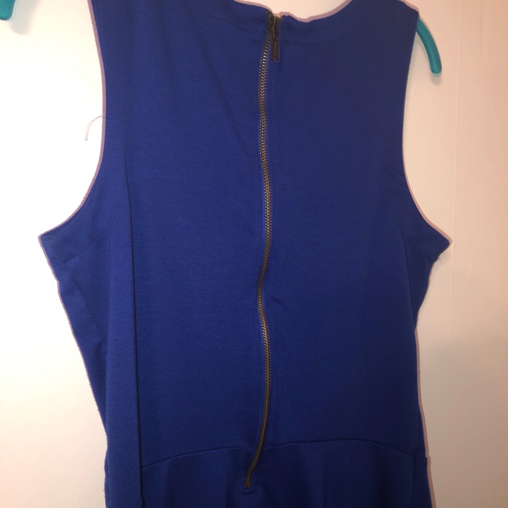 Old Navy royal blue shift dress.